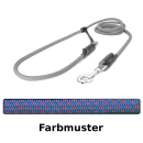 EASYLONG Hundeleine - L - 10m - blau mit roten Flecken